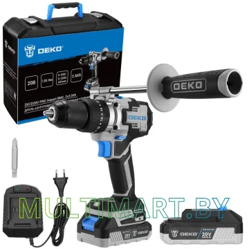 Ударная дрель-шуруповерт Deko ZKCD20V Pro Impac 084-1034 (с 2-мя АКБ, кейс)